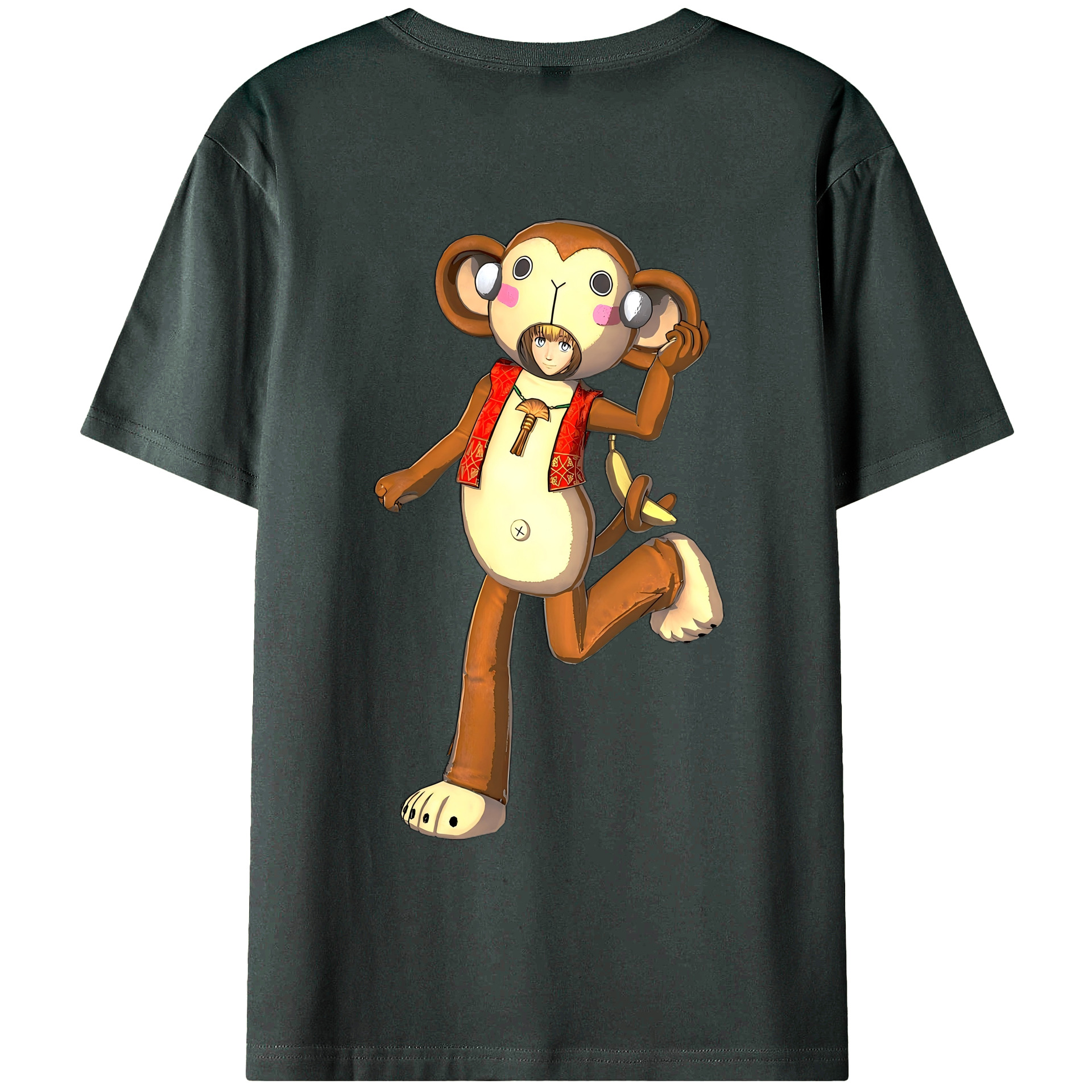 （画像用） 進撃の巨人 アルミン·アルレルト Attack on Titan Armin Arlert 綿100％ メンズ半袖Tシャツ（バックプリント） 通気性